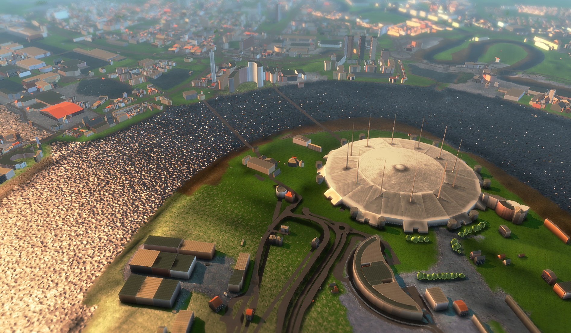 Project MyWorld showing the Millenium Dome